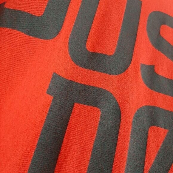 NIKE - JUST DO IT  Athletic Cut Graphic Print T-Shirt Crewneck Red Men's Sz XL - Picture 7 of 15
